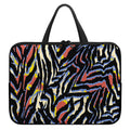 Abstract Zebra Pattern Print Laptop Sleeve With Handle