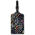 Abstract Zebra Pattern Print Luggage Tag