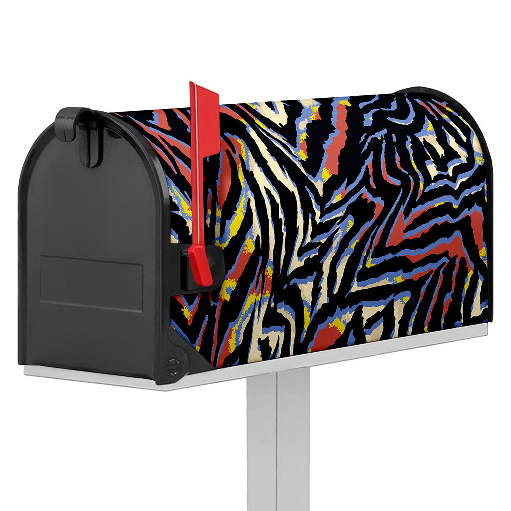 Abstract Zebra Pattern Print Mailbox Cover