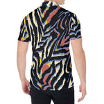 Abstract Zebra Pattern Print Men's Shirt