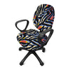 Abstract Zebra Pattern Print Office Chair Cover