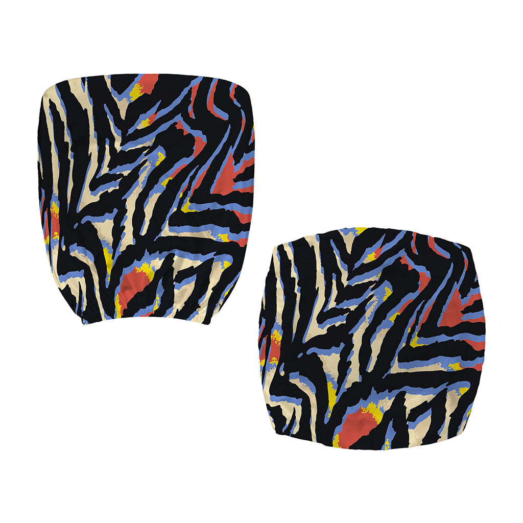 Abstract Zebra Pattern Print Office Chair Cover