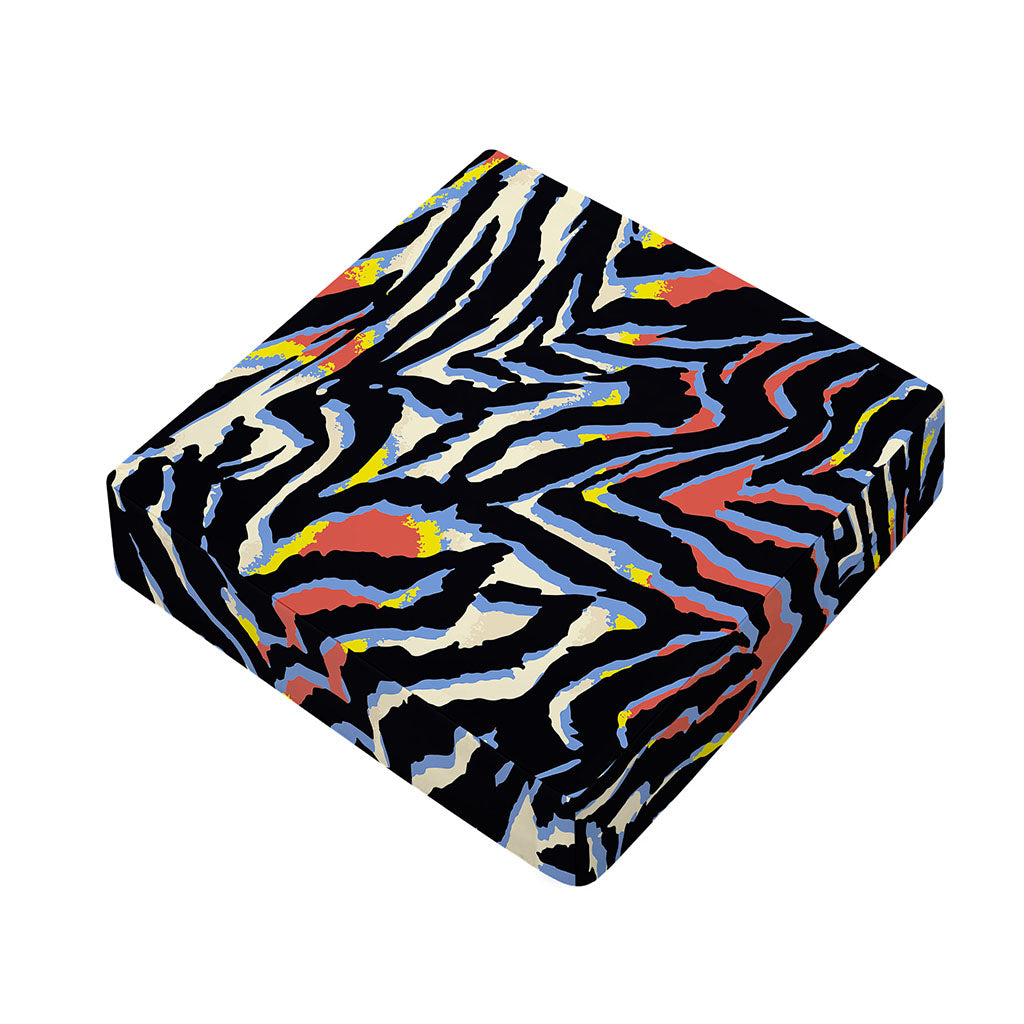 Abstract Zebra Pattern Print Outdoor Seat Cushion Cover