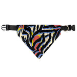 Abstract Zebra Pattern Print Over The Collar Dog Bandana