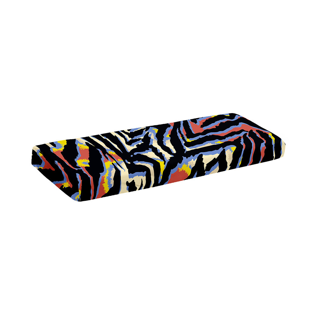 Abstract Zebra Pattern Print Piano Keyboard Cover