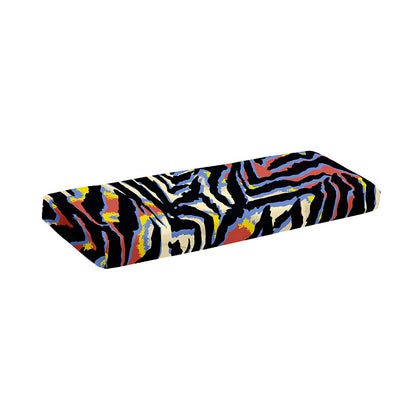Abstract Zebra Pattern Print Piano Keyboard Cover