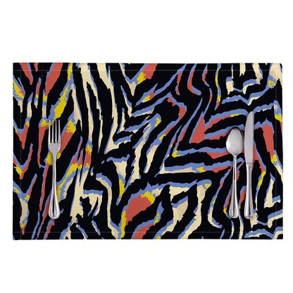 Abstract Zebra Pattern Print Placemat