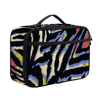 Abstract Zebra Pattern Print Portable Lunch Bag