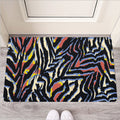 Abstract Zebra Pattern Print Rubber Doormat