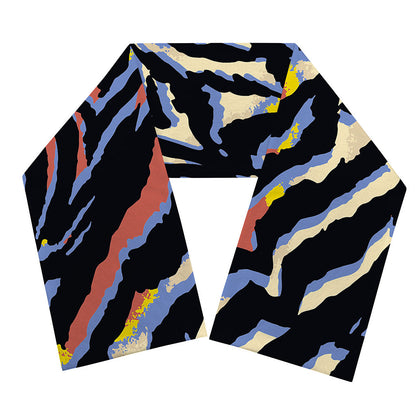 Abstract Zebra Pattern Print Scarf