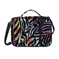 Abstract Zebra Pattern Print Shoulder Strap Bible Bag
