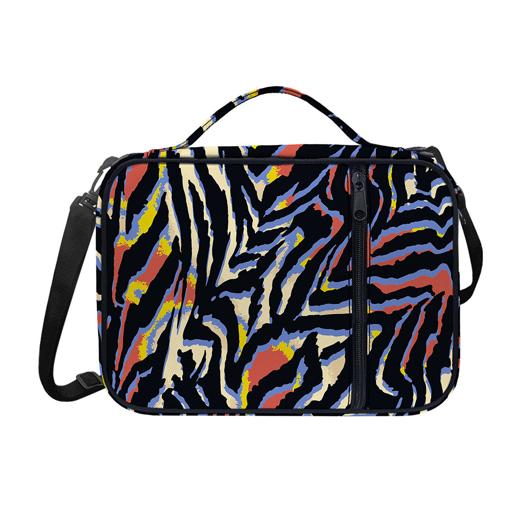 Abstract Zebra Pattern Print Shoulder Strap Bible Bag