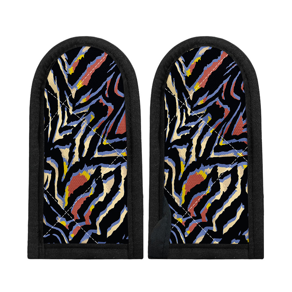 Abstract Zebra Pattern Print Skillet Handle Cover