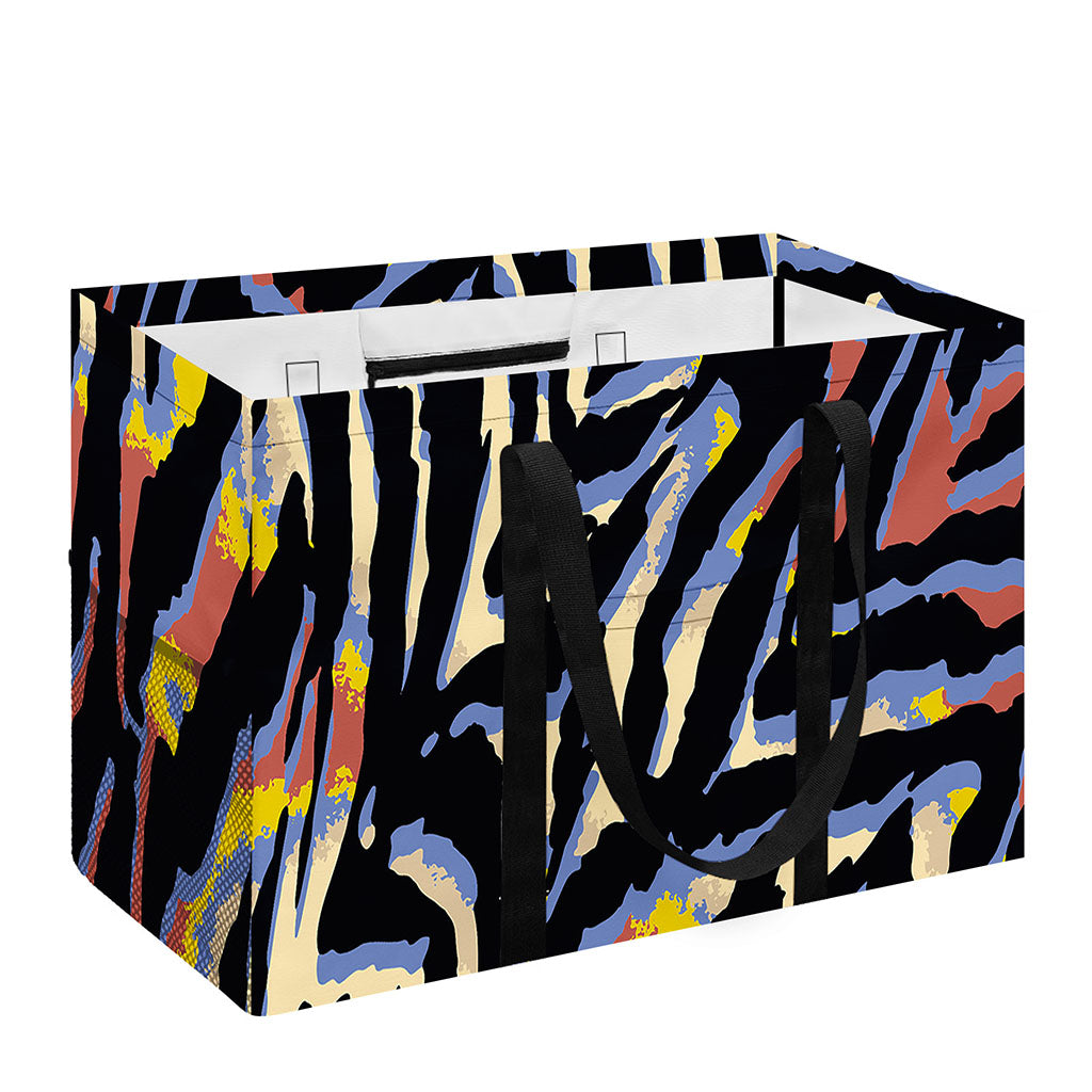 Abstract Zebra Pattern Print Utility Tote Bag