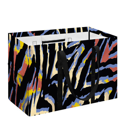 Abstract Zebra Pattern Print Utility Tote Bag