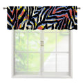 Abstract Zebra Pattern Print Window Valance