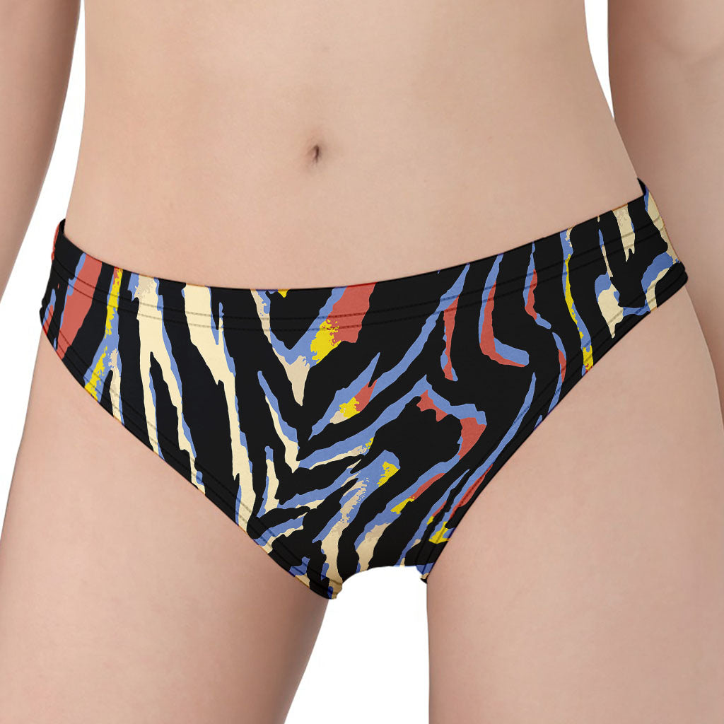 Abstract Zebra Pattern Print Women's Panties
