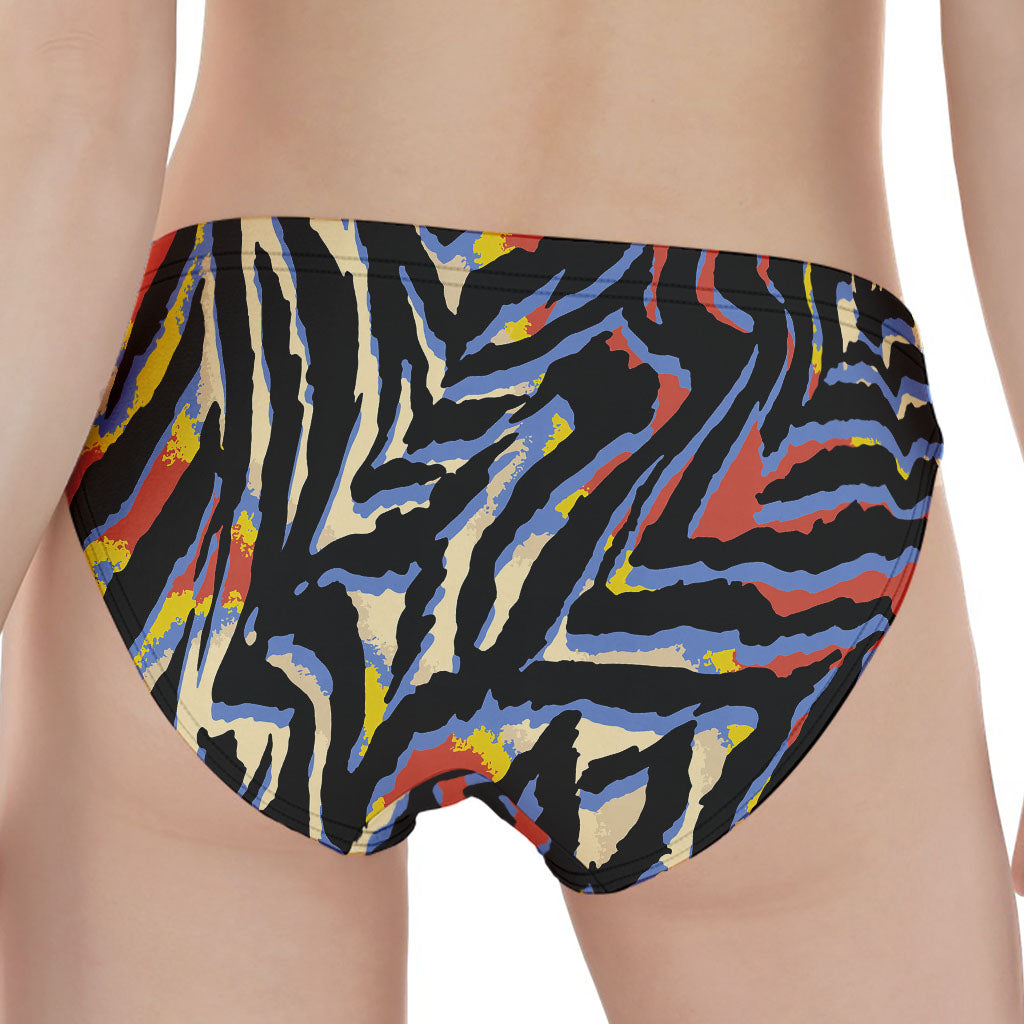 Abstract Zebra Pattern Print Women's Panties
