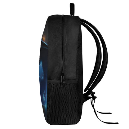 Ace Cards Print 17 Inch Backpack