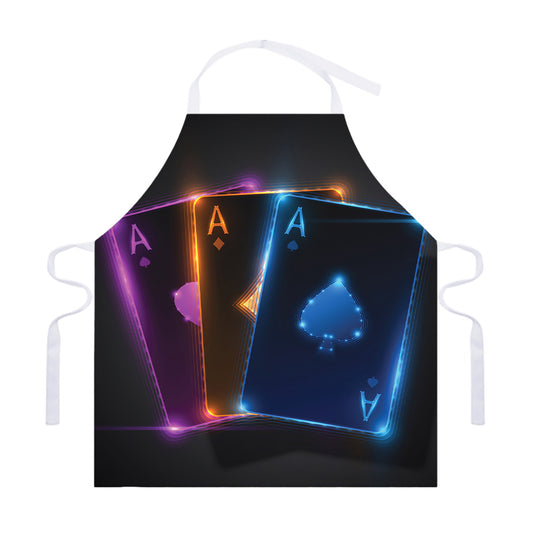 Ace Cards Print Adjustable Apron