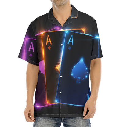 Ace Cards Print Aloha Shirt