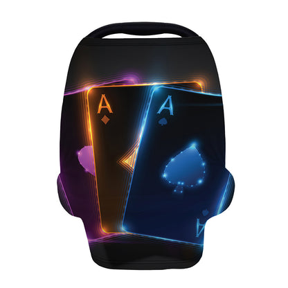 Ace Cards Print Baby Seat Cover