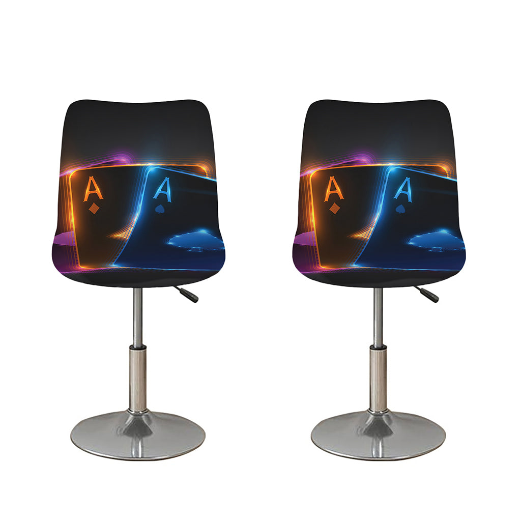 Ace Cards Print Bar Stool Covers