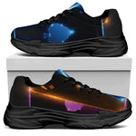 Ace Cards Print Black Chunky Shoes