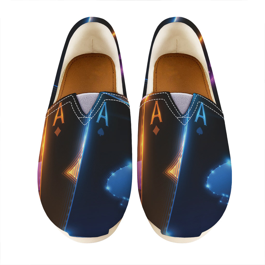 Ace Cards Print Casual Shoes