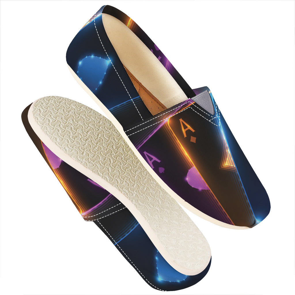 Ace Cards Print Casual Shoes