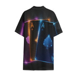 Ace Cards Print Cotton Hawaiian Shirt