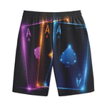 Ace Cards Print Cotton Shorts