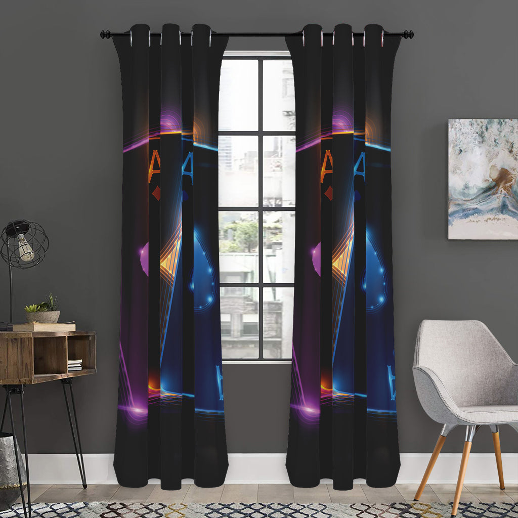 Ace Cards Print Curtain