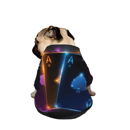 Ace Cards Print Dog Zip Up Jacket