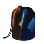Ace Cards Print Drawstring Makeup Bag