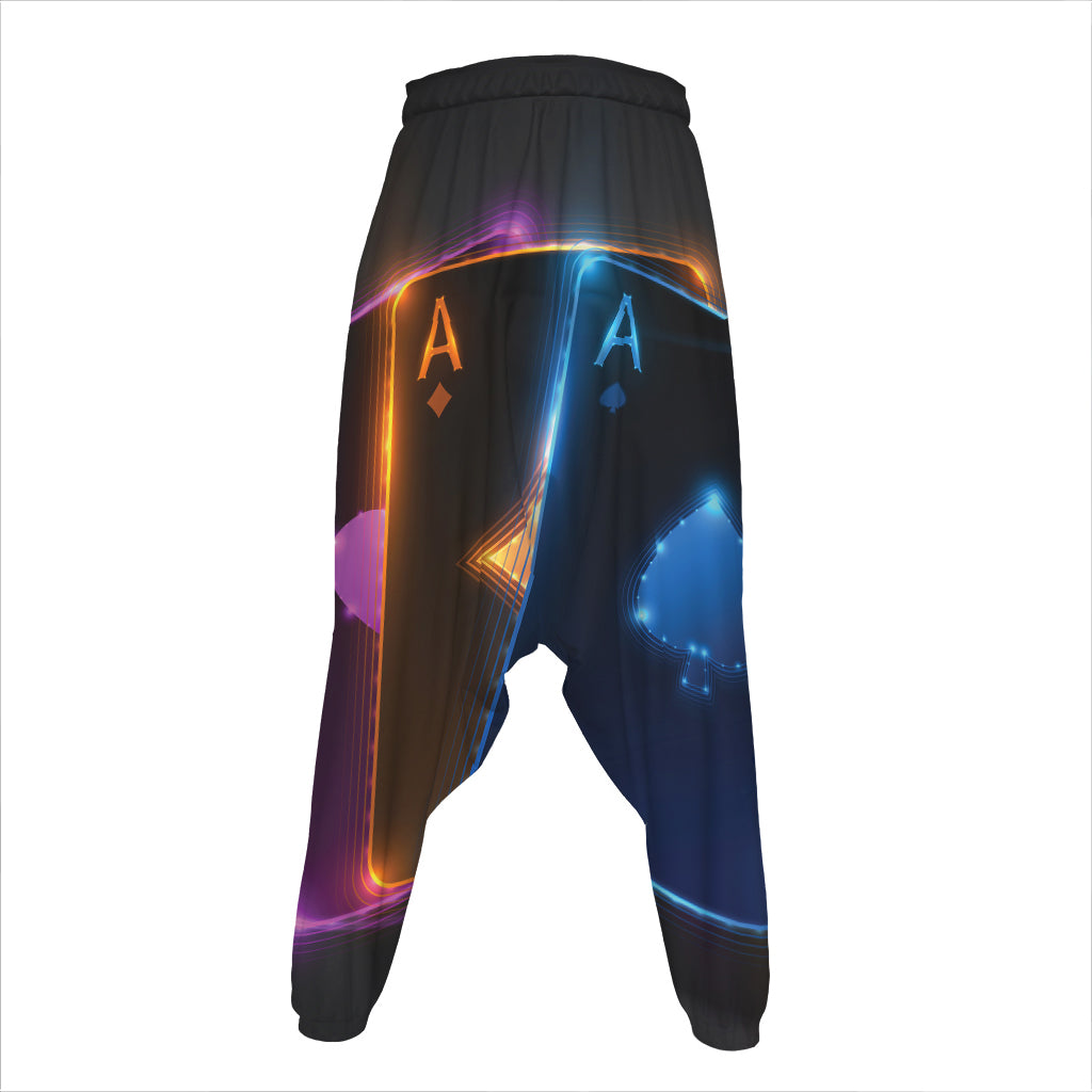 Ace Cards Print Hammer Pants
