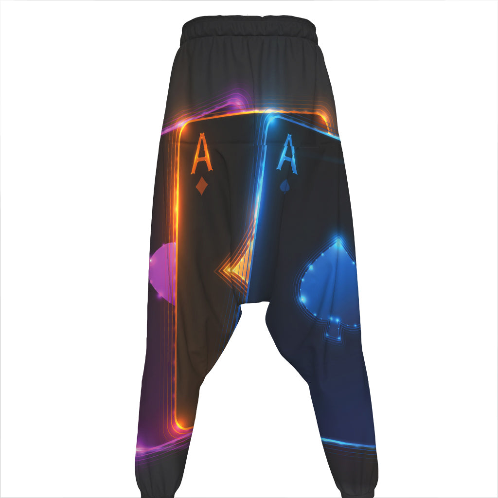 Ace Cards Print Hammer Pants