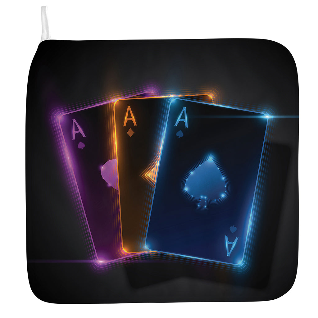Ace Cards Print Hand Towel