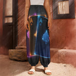 Ace Cards Print Harem Pants