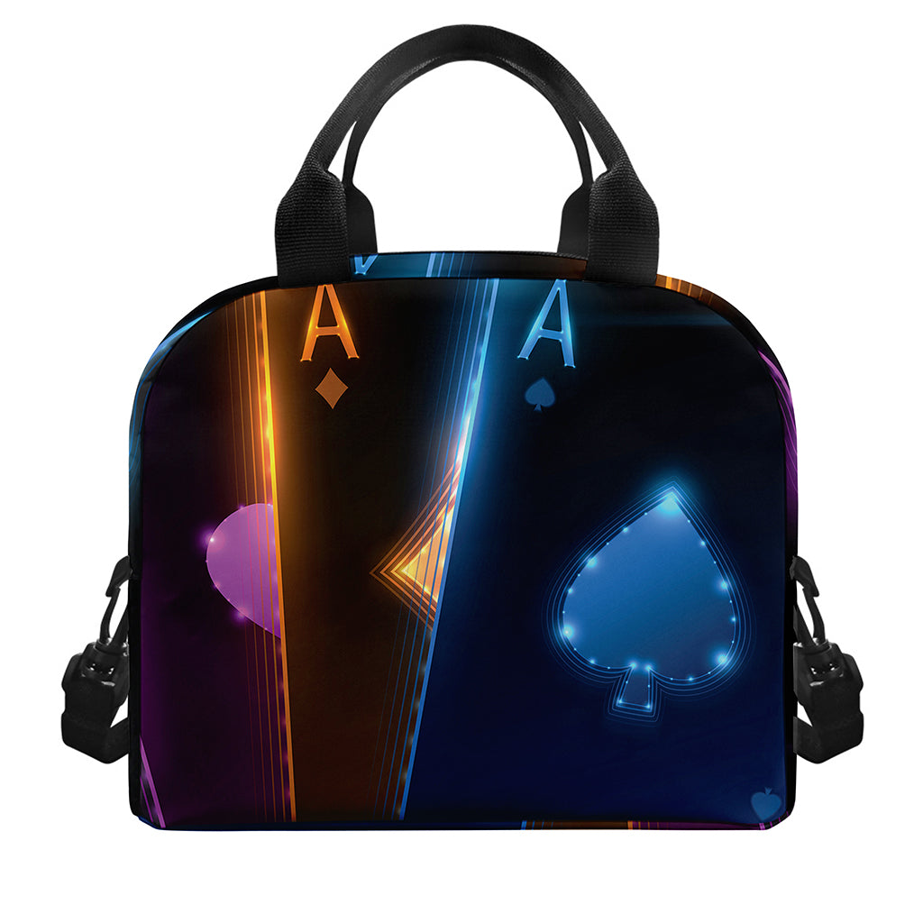 Ace Cards Print Insulated Lunch Bag