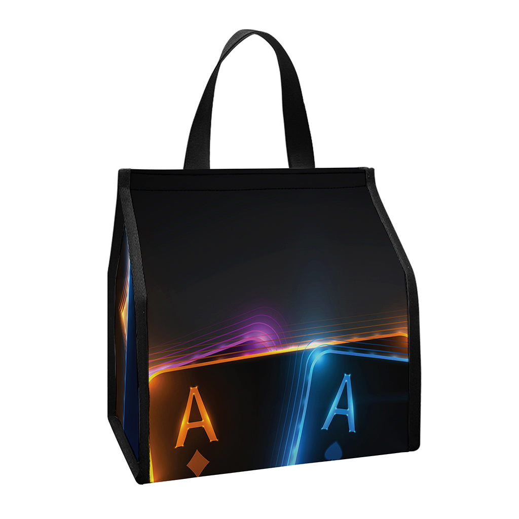 Ace Cards Print Insulated Lunch Tote