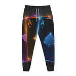 Ace Cards Print Jogger Pants