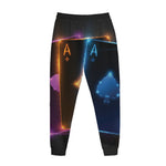 Ace Cards Print Jogger Pants