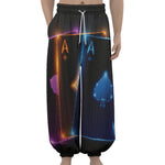 Ace Cards Print Lantern Pants
