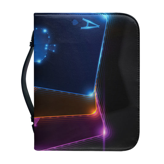 Ace Cards Print Leather Bible Cover
