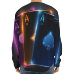 Ace Cards Print Long Sleeve Baseball Jersey