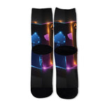 Ace Cards Print Long Socks