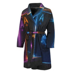 Ace Cards Print Men's Bathrobe
