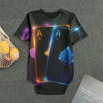 Ace Cards Print Men's Bodysuit