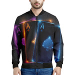 Ace Cards Print Men's Bomber Jacket